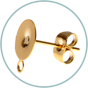 カン付き丸皿ピアス