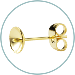 芯有お椀皿ピアス