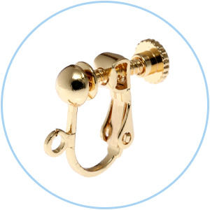 ネジバネ式イヤリングパーツ