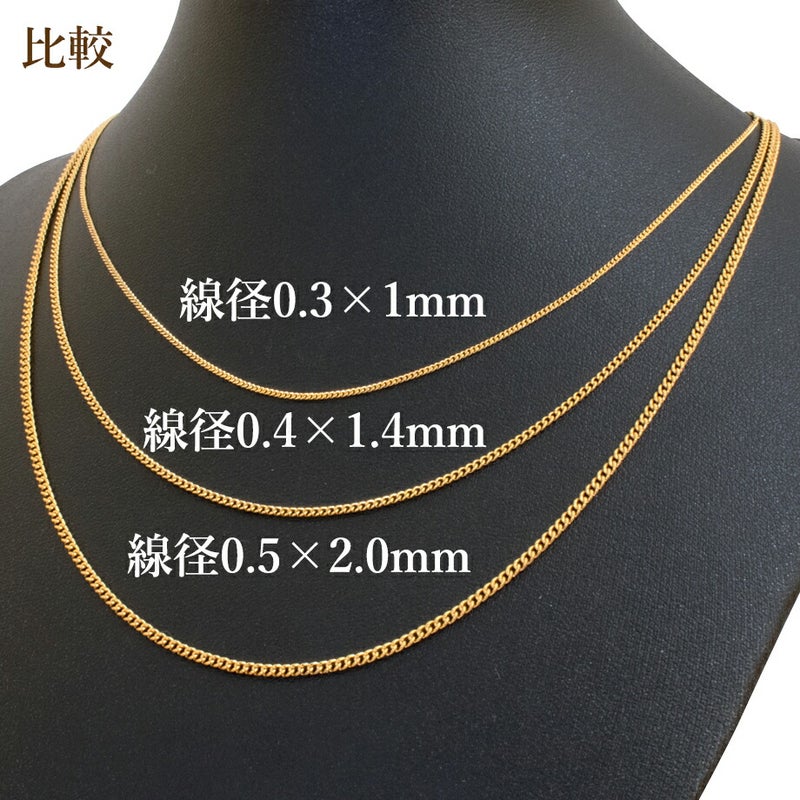 喜平チェーン  ゴールド サージカルステンレス パーツ 金属アレルギー対応