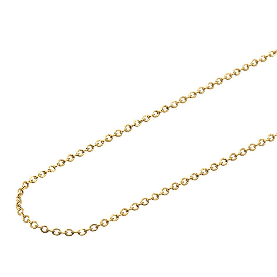 1M×1本] 小豆チェーン 極細 1.0mm ［ ゴールド 金 ］ サージカル