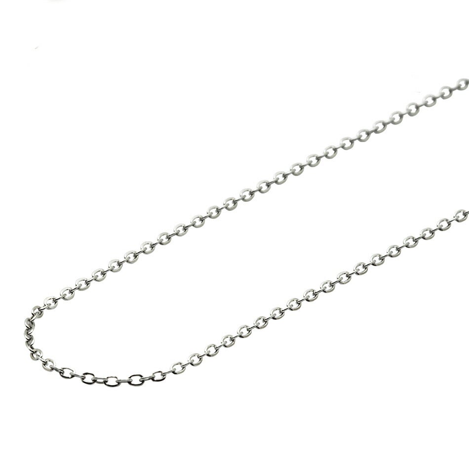 アズキチェーン 極細 1.0mm シルバー サージカルステンレス パーツ 金属アレルギー対応