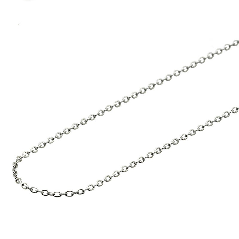 アズキチェーン 極細 1.0mm シルバー サージカルステンレス パーツ 金属アレルギー対応