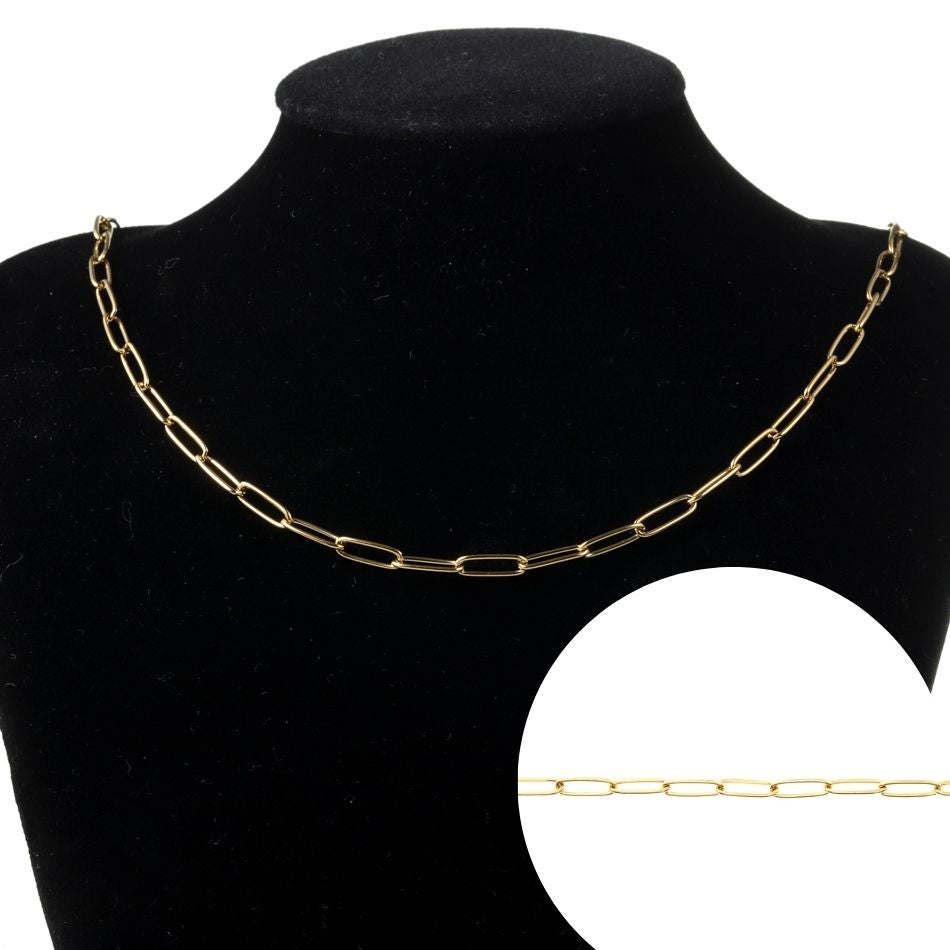 デザインB スクエア チェーン ゴールド 小［ゴールド金］パーツ金具素材金属アレルギー対応