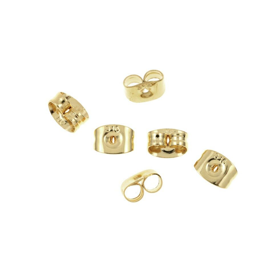 50個] ピアス キャッチ 小 ［ ゴールド 金 ］ サージカルステンレス
