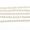 ［5M×1本］サージカルステンレスデザインCチェーン4.5mm小［ゴールド金］楕円形パーツ金具素材金属アレルギー対応