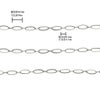 オーバル チェーン 楕円 シルバー サイズ詳細