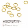 [30個］サージカルステンレス高品質丸カン細い線径0.5×4mm［ゴールド金］更に変色しにくい真空メッキパーツ金属アレルギー対応