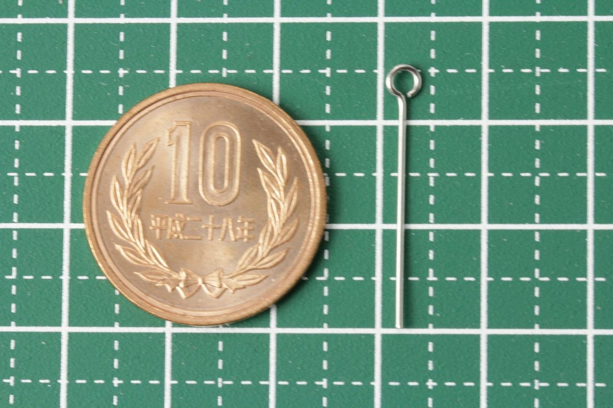 [30本]サージカルステンレス9ピン(0.7X25mm)シルバー銀アクセサリーパーツ