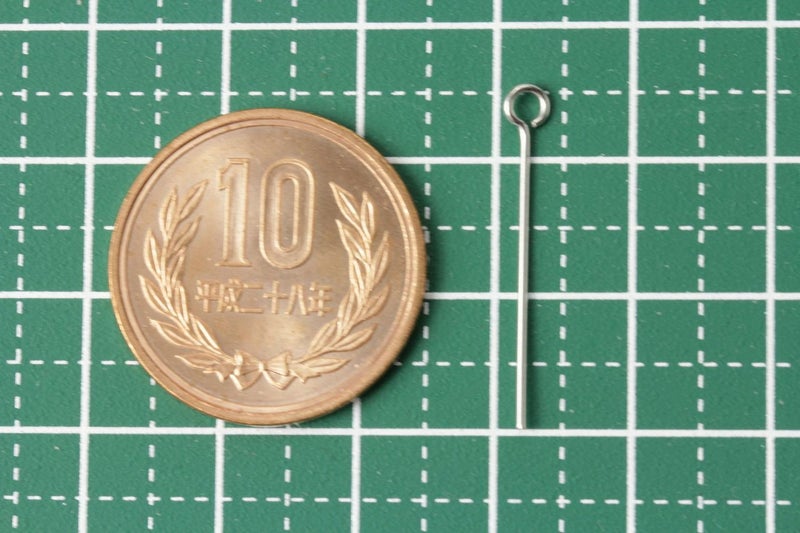[30本]サージカルステンレス9ピン(0.7X25mm)シルバー銀アクセサリーパーツ