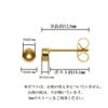 [20個]サージカルステンレスVカット台座3mm付き＊ピアス＊［ゴールド金］キャッチ付きパーツ金属アレルギー対応