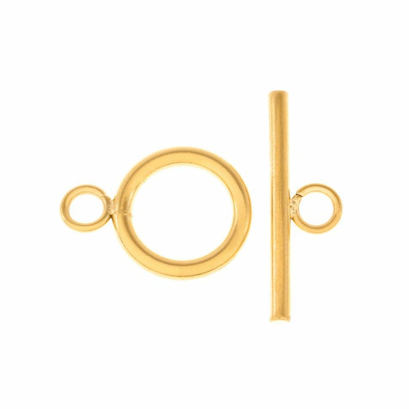 ［2個］サージカルステンレスマンテル★プレーン［ゴールド金］接続金具アクセサリーパーツ金属アレルギー