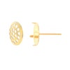 ［10個］サージカルステンレスシャワー台付き*ピアス*10mm［ゴールド金］金具パーツ金属アレルギー