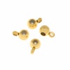 ［5個］サージカルステンレススライドボール［ゴールド金］ネックレス金具アクセサリーパーツ金具金属アレルギー対応