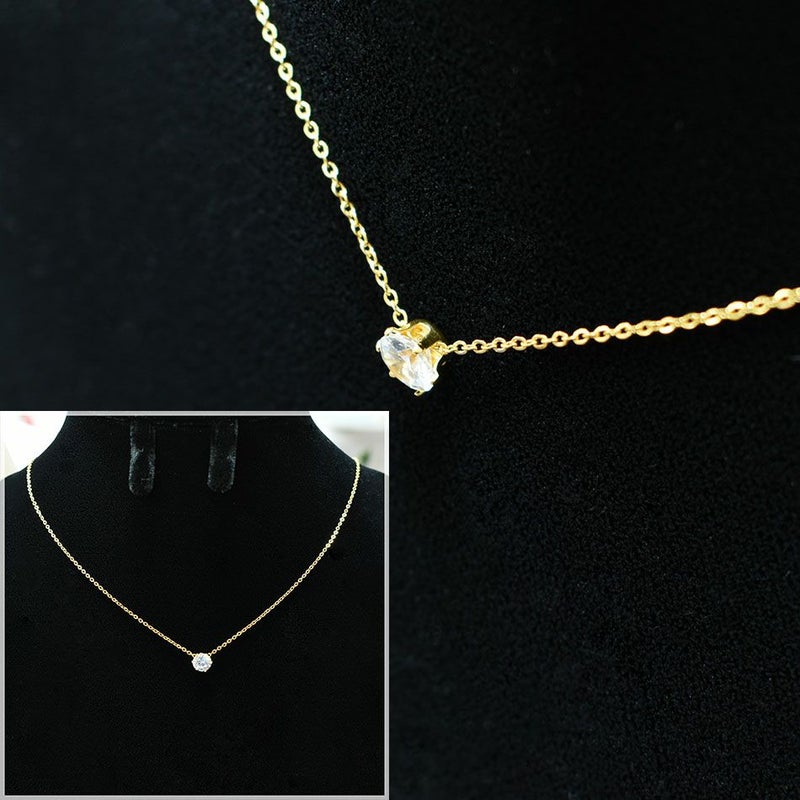 カン無し 立て爪 台座 3mm ゴールド 作品例