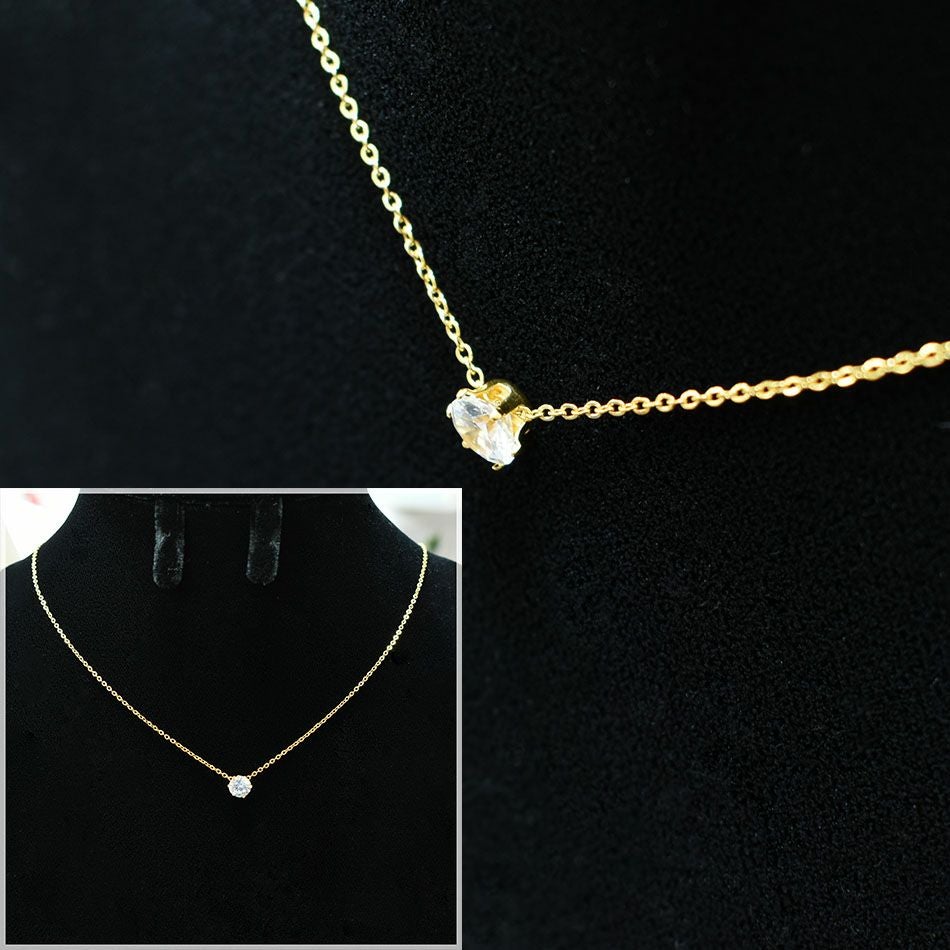 カン無し 立て爪 台座 4mm ゴールド 作品例