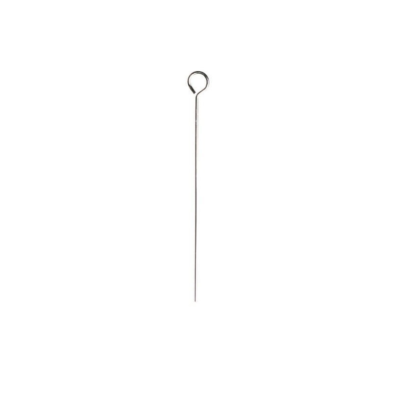 [50本]サージカルステンレス【極細9ピン】(線径0.35X25mm)［銀シルバー］アクセサリーパーツ金アレ金具