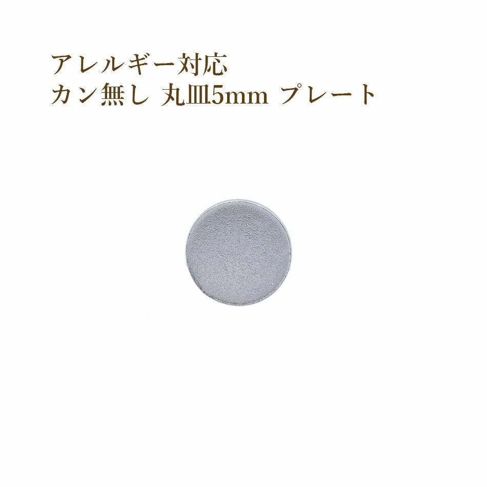 20個］ サージカル ステンレス カン無し 丸皿 プレート 5mm [ 銀