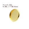 ［10個］ステンレスカン無しミール皿16mm［ゴールド金］パーツレジン金属アレルギー対応