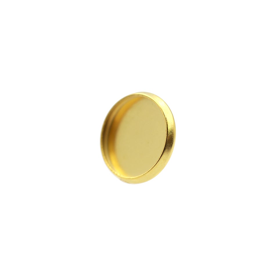 ［10個］ステンレスカン無しミール皿10mm［ゴールド金］パーツレジン金属アレルギー対応
