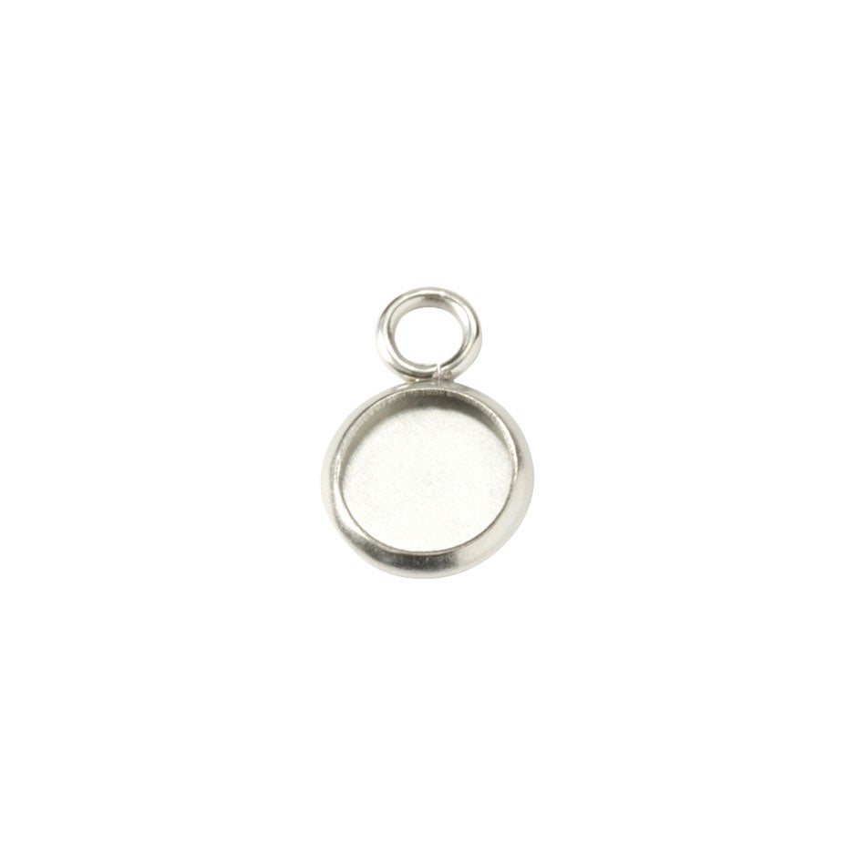 ステンレス 【 カン付き 】* ミール皿 * 6mm ［ 銀 シルバー ］