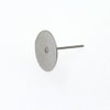 ポストのみ 丸皿 12mm ピアス シルバー サージカルステンレス パーツ 金属アレルギー対応