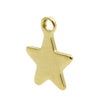 [5個]サージカルステンレスチャーム31平面スター星[ゴールド金]パーツ素材金属アレルギー対応