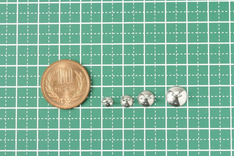 ［10個］ステンレスガラスドーム用キャップ蓋シルバー銀10mmカン付きパーツ金属アレルギー対応金具