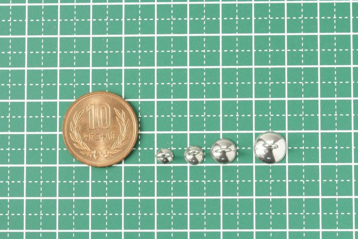 ［10個］ステンレスガラスドーム用キャップ蓋シルバー銀10mmカン付きパーツ金属アレルギー対応金具