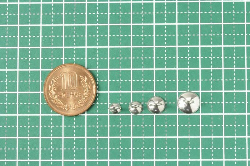 ［5個］ステンレスガラスドーム用キャップ蓋シルバー銀8mmカン付きパーツ金属アレルギー対応金具