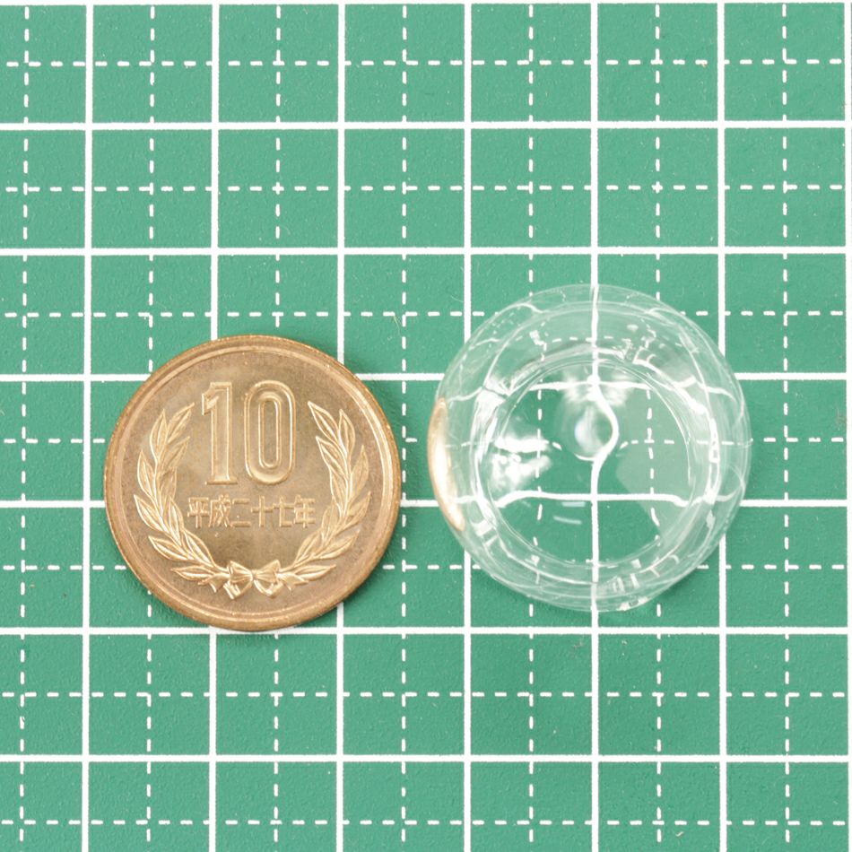 5個] ガラスドーム 金魚鉢 ［ 特大 ］ 25mm アクセサリーパーツ 素材