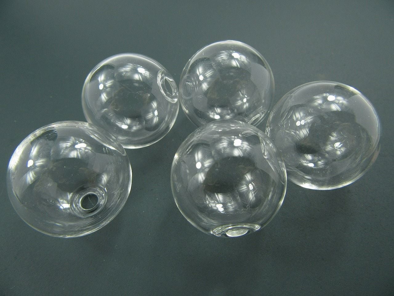 9個] ガラスドーム 丸形 50mm クリア透明 グラス 素材 ハンドメイド
