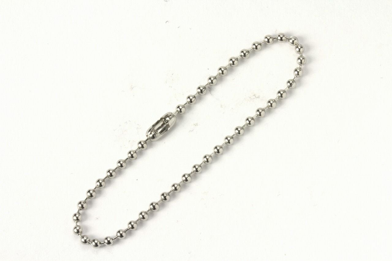 1本] ステンレス ストラップ用 ボールチェーン 厚さ 2.0mm 長さ 12.5