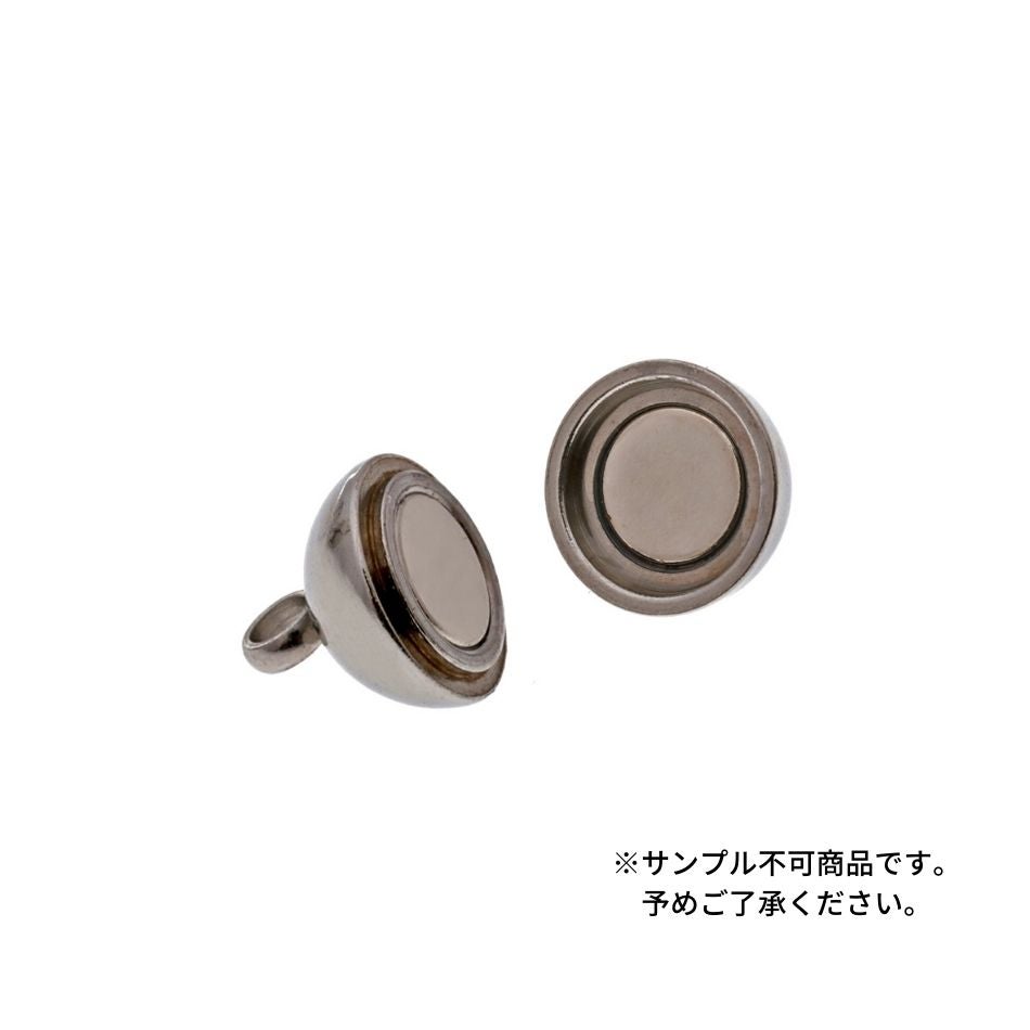 マグネットクラスプ シルバー 6mm サージカルステンレス パーツ 金属アレルギー対応