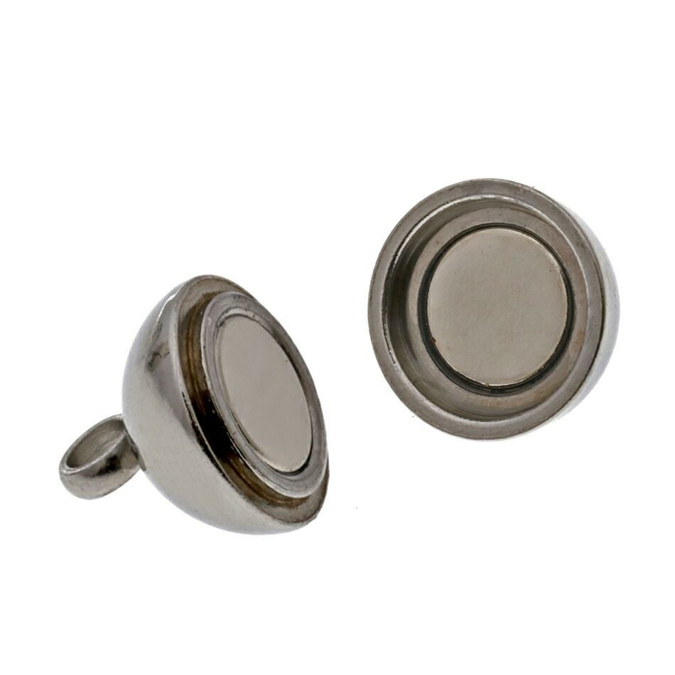 1個] サージカルステンレス 留め具 マグネットクラスプ 8mm [ 銀