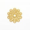 ［5枚］透かしパーツフラワー花小ゴールド金メタル金属アレルギー対応