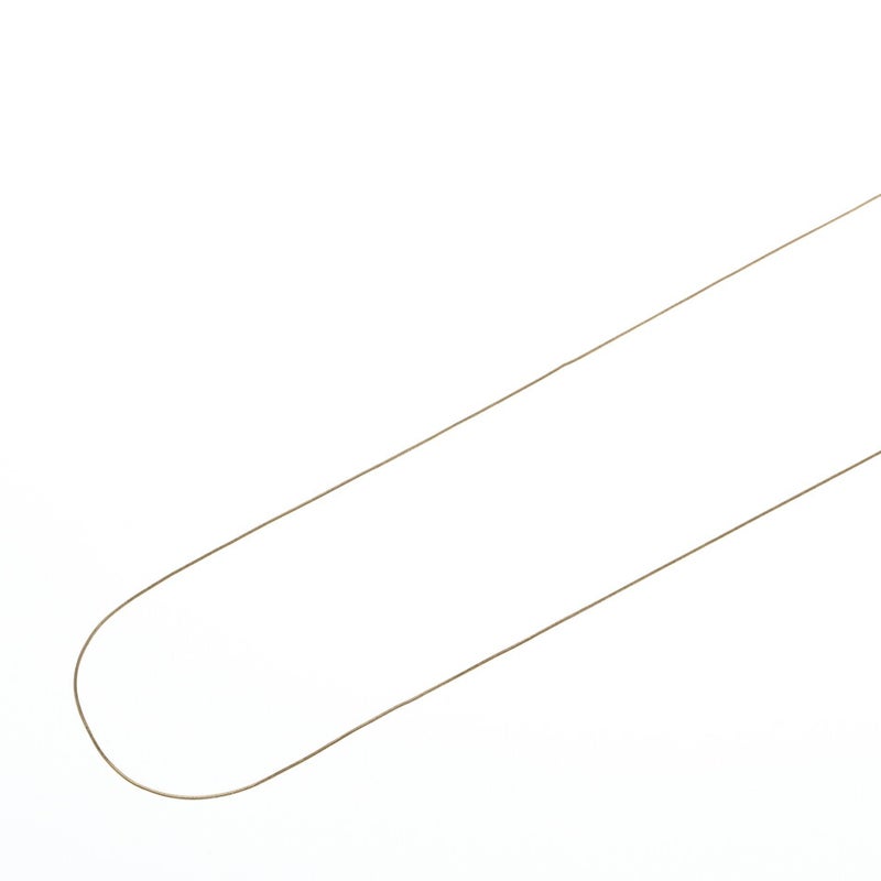 [5M×1本]サージカルステンレススネークチェーンA1.0mm［ゴールド金］パーツ金属アレルギー対応