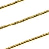 [5M×1本]サージカルステンレススネークチェーンA1.0mm［ゴールド金］パーツ金属アレルギー対応