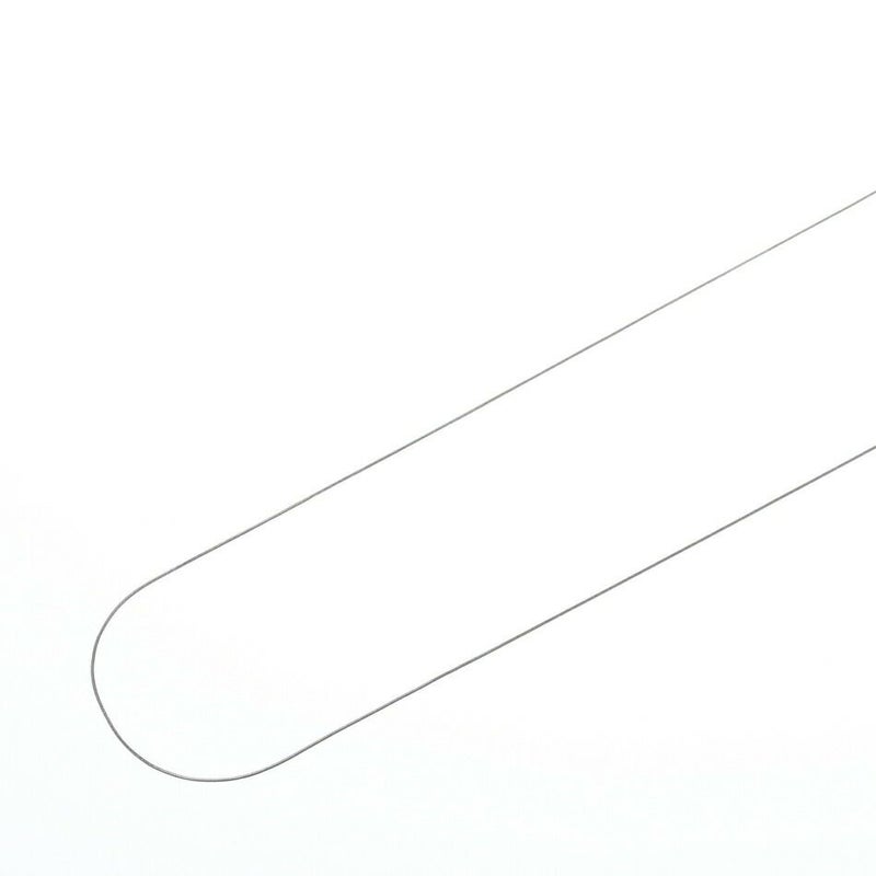[1M×1本]サージカルステンレススネークチェーンA1.0mm［銀シルバー］パーツ金属アレルギー対応