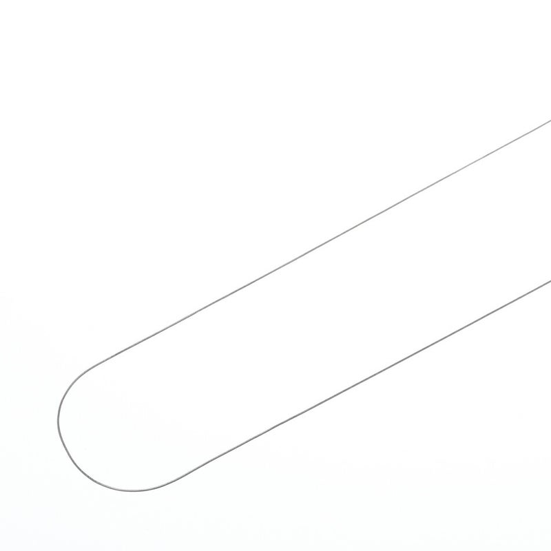 [1M×1本]サージカルステンレススネークチェーンA1.0mm［銀シルバー］パーツ金属アレルギー対応