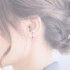 芯有り お椀 イヤリング シルバー 着用イメージ