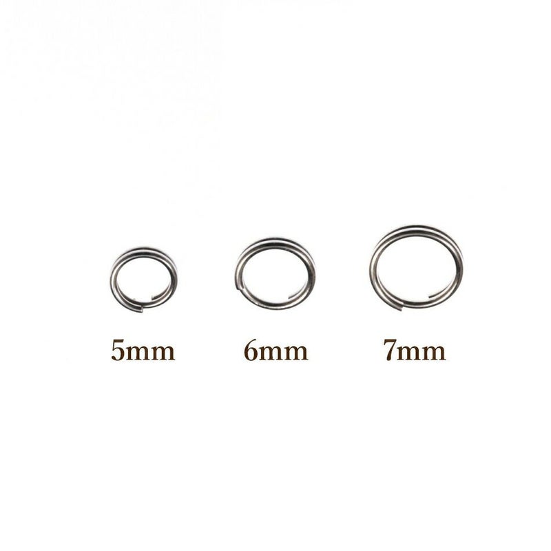 ［100個］サージカルステンレス/二重カン(0.7X7mm)［銀シルバー］金具アクセサリーパーツ素材金属アレルギー対応