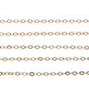 [1M×1本]サージカルステンレスアズキチェーン1.2mm［★ピンクゴールド］アクセサリーパーツ金アレ