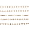 [5M×1本]サージカルステンレスアズキチェーン1.2mm［★ピンクゴールド］アクセサリーパーツ金アレ