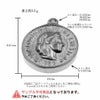 [2個]サージカルステンレスコインチャームB《15mm》[銀シルバー]パーツ金属アレルギー対応