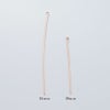 [50本]サージカルステンレスTピン細い(0.6X30mm)[★ピンクゴールド]パーツ金属アレルギー対応