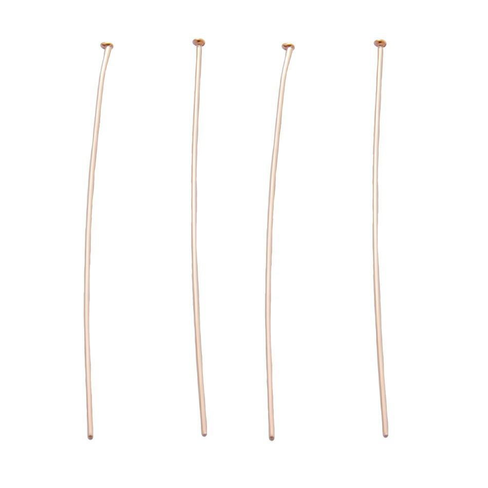 [100本]サージカルステンレスTピン細い(0.6X45mm)[★ピンクゴールド]パーツ金属アレルギー対応