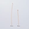 [100本]サージカルステンレスTピン細い(0.6X45mm)[★ピンクゴールド]パーツ金属アレルギー対応