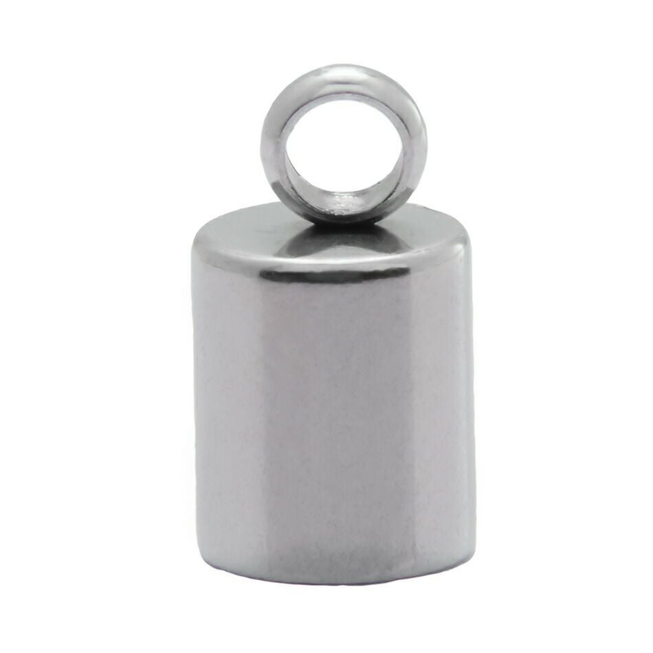 4個 ] カン付き * カツラ * 大 4mm [ 銀 シルバー ] サージカル
