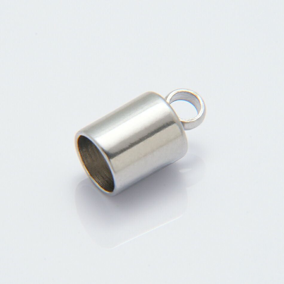 4個 ] カン付き * カツラ * 大 4mm [ 銀 シルバー ] サージカル
